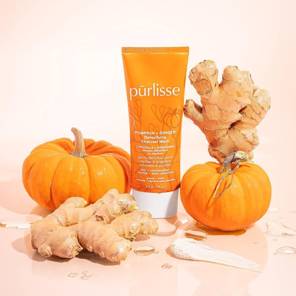 New Purlisse Pumpkin + Ginger Detoxifying Charcoal Mask